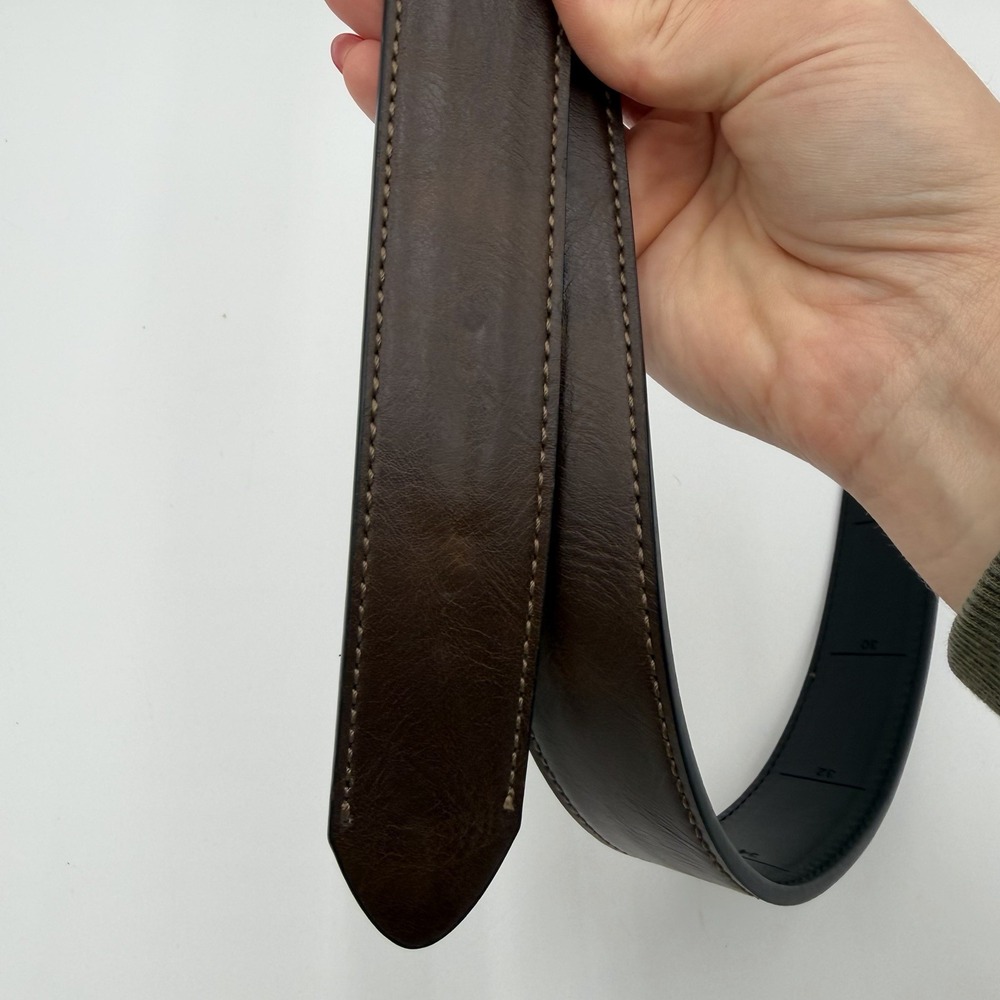 Men's‎ Brown Belt Adjustable Length (44 - 38 Inch Waist) Cut To Size - Picture 4 of 5